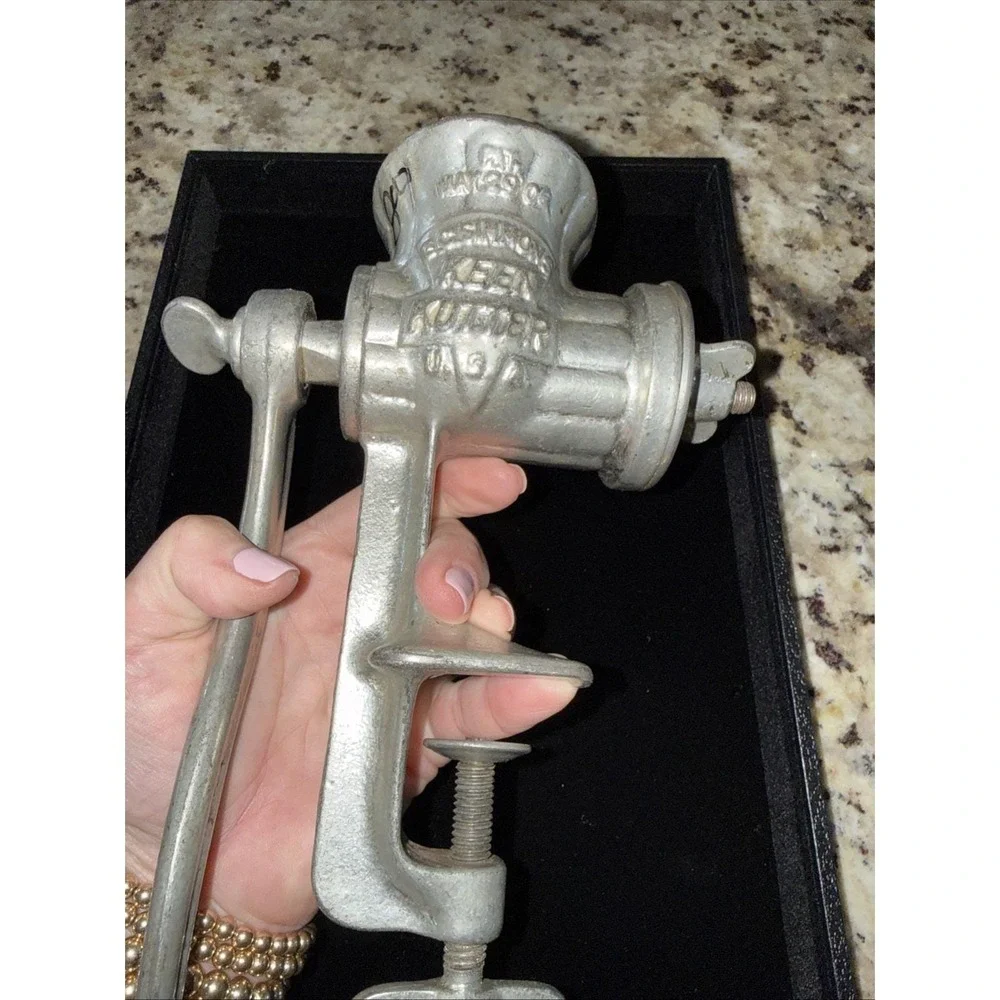 Vintage 1906 Keen Kutter E.C. Simmons‎ KK21 Cast Iron Food 4 Blades Grinder 5428